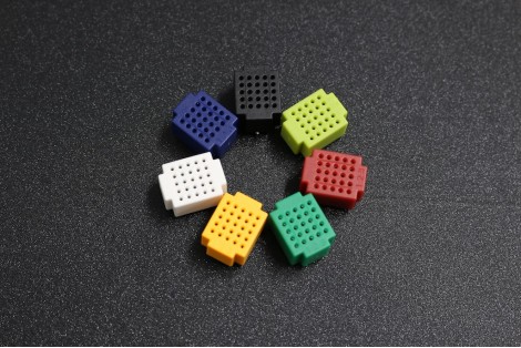 7 Color 25 Tie-Point Mini Solder-Less Prototype Bread Board