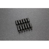 M3x12+6 Plastic Nylon Pillar ( Black )