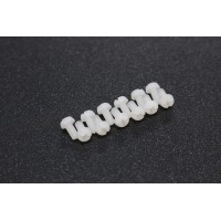 M3x6 Round Plastic Nylon Screw ( White )