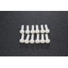 M3x10 Round Plastic Nylon Screw ( White )