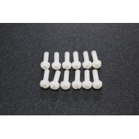 M3x10 Round Plastic Nylon Screw ( White )