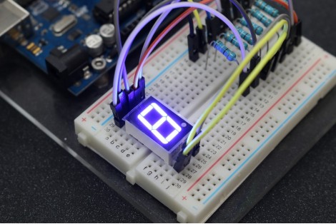 1-Digit 0.56Inch 7 segment LED Common Cathode ( Blue Color )