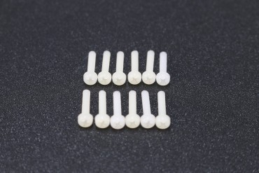 M3x20 Round Plastic Nylon Screw ( White )