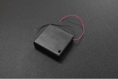 4 x AA 1.5V Battery Box by Cover and Switch with 15cm Wire