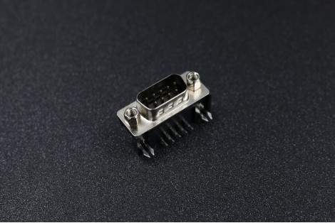 2 Line DB 9 Male PCB Connector