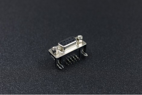 2 Line DB 9 Female  PCB Connector
