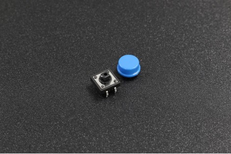 4Pin Blue Tractile Push Button Switch with Momentary Tact Caps