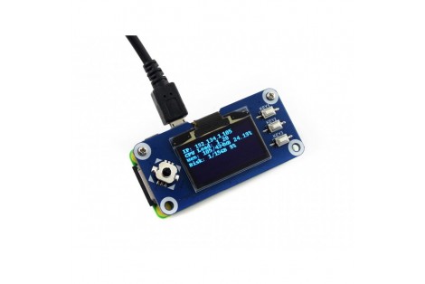 128x64, 1.3inch OLED display HAT for Raspberry Pi