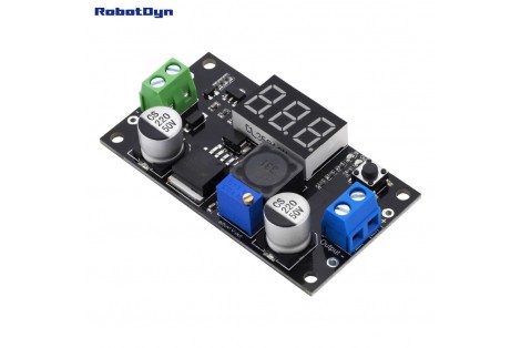 LM2596 DC-DC Step-down Adjustable Power Supply Module with LED Display, In: 3~36, Out:1.5~34V/3A