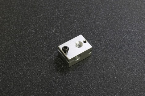 E3D V6 Upgraded Version Heating Block ( 23x16x12mm, 6mm Bore for Heat Tube, 3mm for Thermocouple, M6 Nozzle )