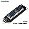 6-Digit LED Display Tube, 7-segments,74HC595 (Blue)