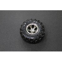 130mm Traxxas HSP Tamiya Robot Tire ( Silver )