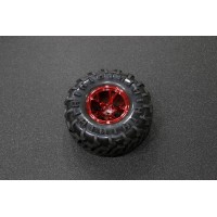 130mm Traxxas HSP Tamiya Robot Tire ( Red )