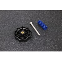 4Sets x Heated Bed Spring Leveling Kit ( Blue Hand Adjustment Nut + M4x40 Screw + Spring )