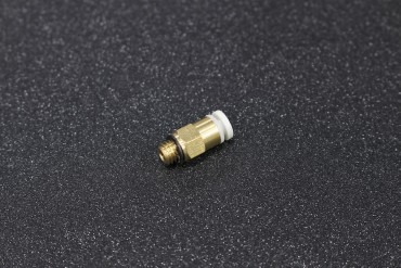 KJH04-M6 Pneumatic Connector ( M6 Thread, Bore 4mm, Stainless Steel )