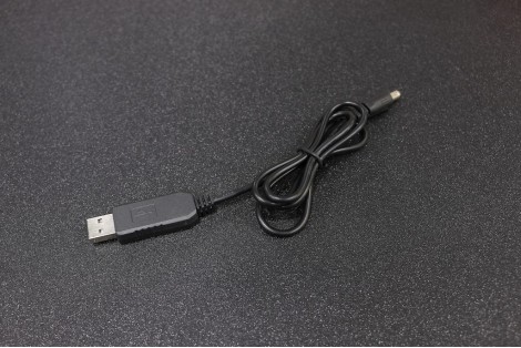 USB 5V to 12V 5.5mm DC Jack Power Booster Cable