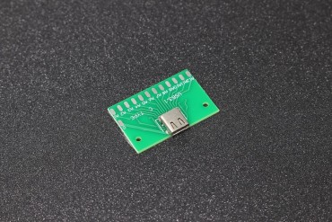 USB Type-C Female to 24-Pin 2.54mm Header Adapter Plate