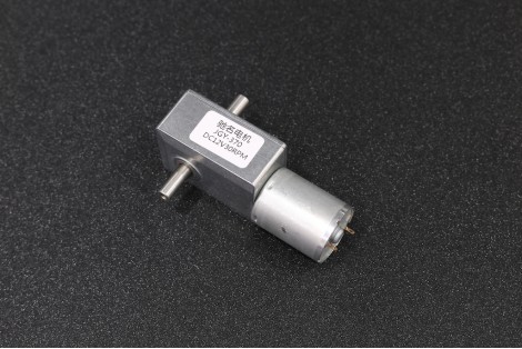 JGY370 12V 30RPM Dual-Shaft Self-Locking Turbine Worm Motor