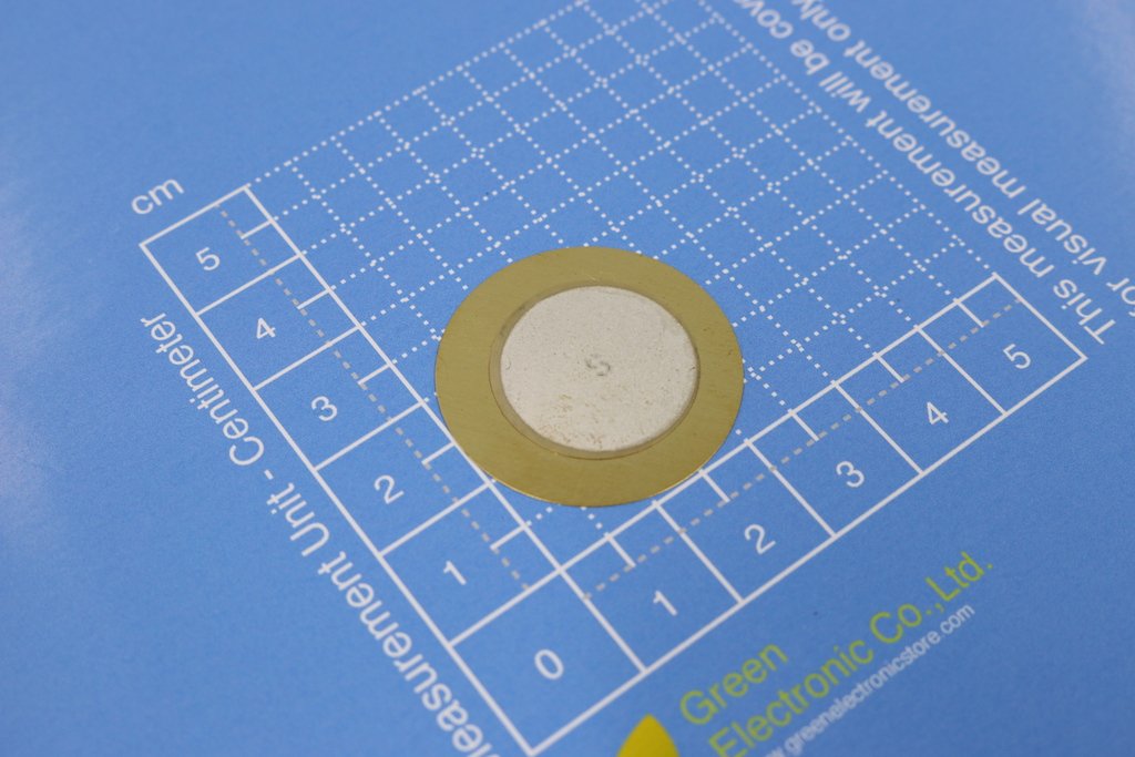 27mm & 0.33mm Copper Piezo Disc for DIY Senser